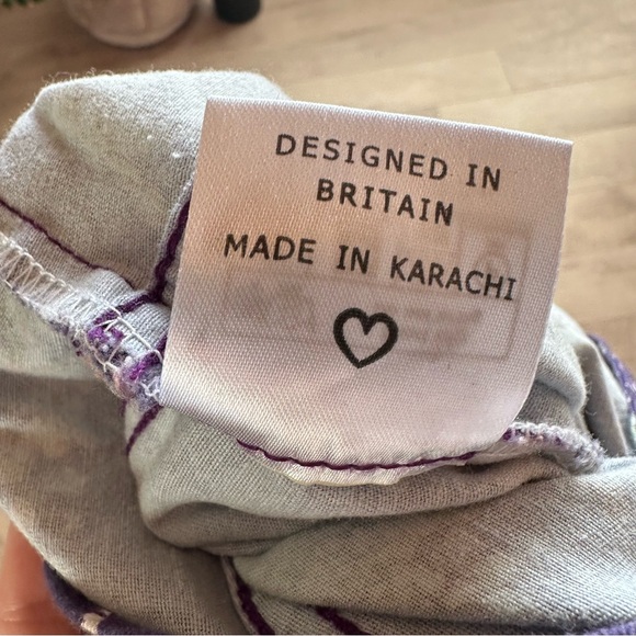 Jambats Elemental Mystical Purple Overalls with Moon, Crystals, Mushroom Print - Picture 11 of 12